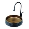 Aztek Matte Black Bronze Vessel Basin