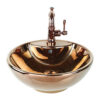 Bowl Rose Gold Vessel Basin