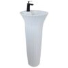 Bright White Monobloc Basin