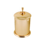 Crystal Gold Trash Bin