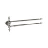 Crystal Chrome Double Havlu Bar
