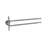 Crystal Chrome Double Havlu Bar