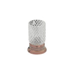 Crystal Rose Gold Set Top Toothbrush Holder