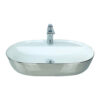 Silver White 60cm Countertop Vessel Basin