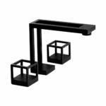 Elegate Matte Black Three-Hole Basin Mixer