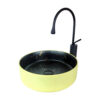 Faralya 40 cm Sarı Black Countertop Basin