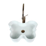 Farfalla 55 cm Decorative White Vessel Basin
