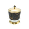 Galaxy Black Gold Trash Bin