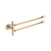 Geometrik White Gold Double Havlu Bar