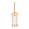 Geometrik White Gold Toilet Brush