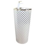 Geometrik White Gold Monobloc Basin