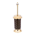 Geometrik Black Gold Toilet Brush