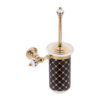 Geometrik Black Gold Wall-Mounted Toilet Brush