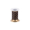 Geometrik Black Gold Set Top Toothbrush Holder