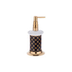 Geometrik Black Gold Liquid Soap Dish