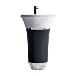 Glory Black White Monobloc Basin