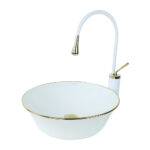 Kind White Gold Vessel Basin