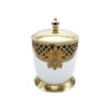Kleopatra White Gold Trash Bin