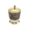 Leopar Gold Trash Bin