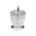 Marble Chrome Trash Bin