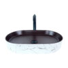 Marmo 58 cm White Bordo Countertop Vessel Basin
