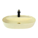 Matte Beige Vessel Basin