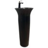 Bright Matte Black Monobloc Basin