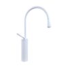 Minimal White Tall Basin Mixer