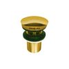 Pop-Up Basin Drain with Overflow Gold