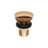 Pop-Up Basin Drain with Overflow Rose Gold