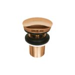 Pop-Up Basin Drain with Overflow Rose Gold