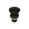Pop-Up Basin Drain with Overflow Black