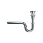 U-Trap + Pop-Up Stainless Steel Chrome