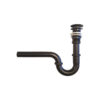 U-Trap + Pop-Up Stainless Steel Black