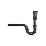 U-Trap + Pop-Up Stainless Steel Black