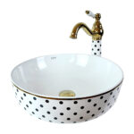 Puantiye White Countertop Vessel Basin