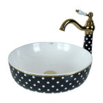 Puantiye Black Countertop Vessel Basin