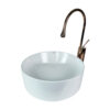 Ren 42 cm White Countertop Vessel Basin