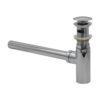 T Basin Trap + Pop-Up Brass Chrome