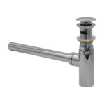 T Basin Trap + Pop-Up Brass Chrome