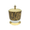 Tiger Gold Zebra Trash Bin
