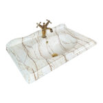 Victorian Rain Beige Etajerli Basin