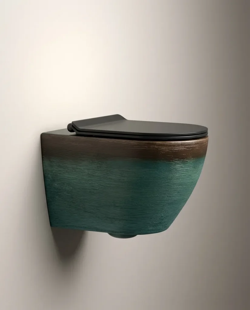 Amazonite Dekoratif Kanalsız Asma Klozet
