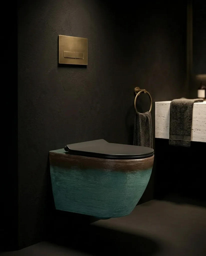 Amazonite Dekoratif Kanalsız Asma Klozet