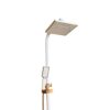Waterfall White Gold Shower Set