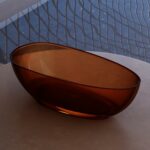 170x80 Red Clear Freestanding Bathtub