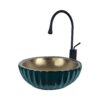 40 cm Green Bronze Countertop Basin