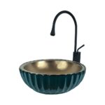 40 cm Green Bronze Countertop Basin