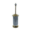 Geometrik Black White Toilet Brush Holder