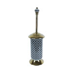 Geometrik Black White Toilet Brush Holder